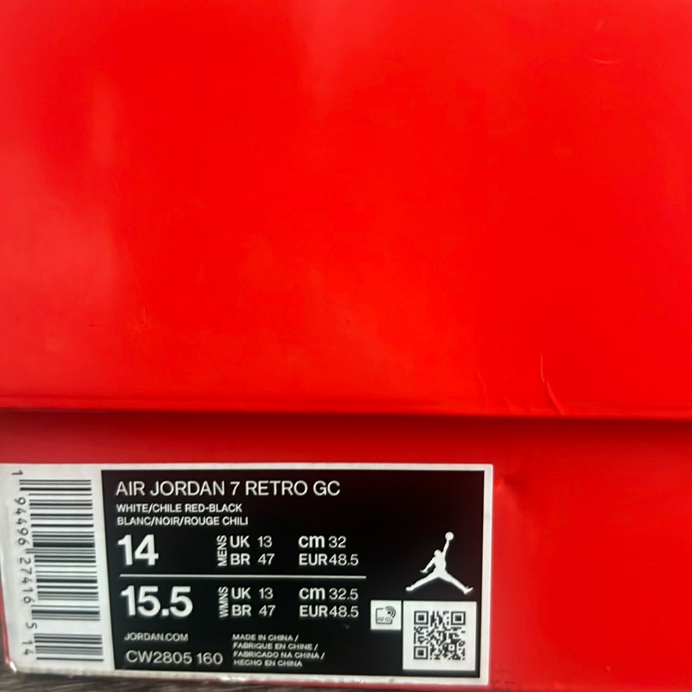 Jordan 7 Greater China